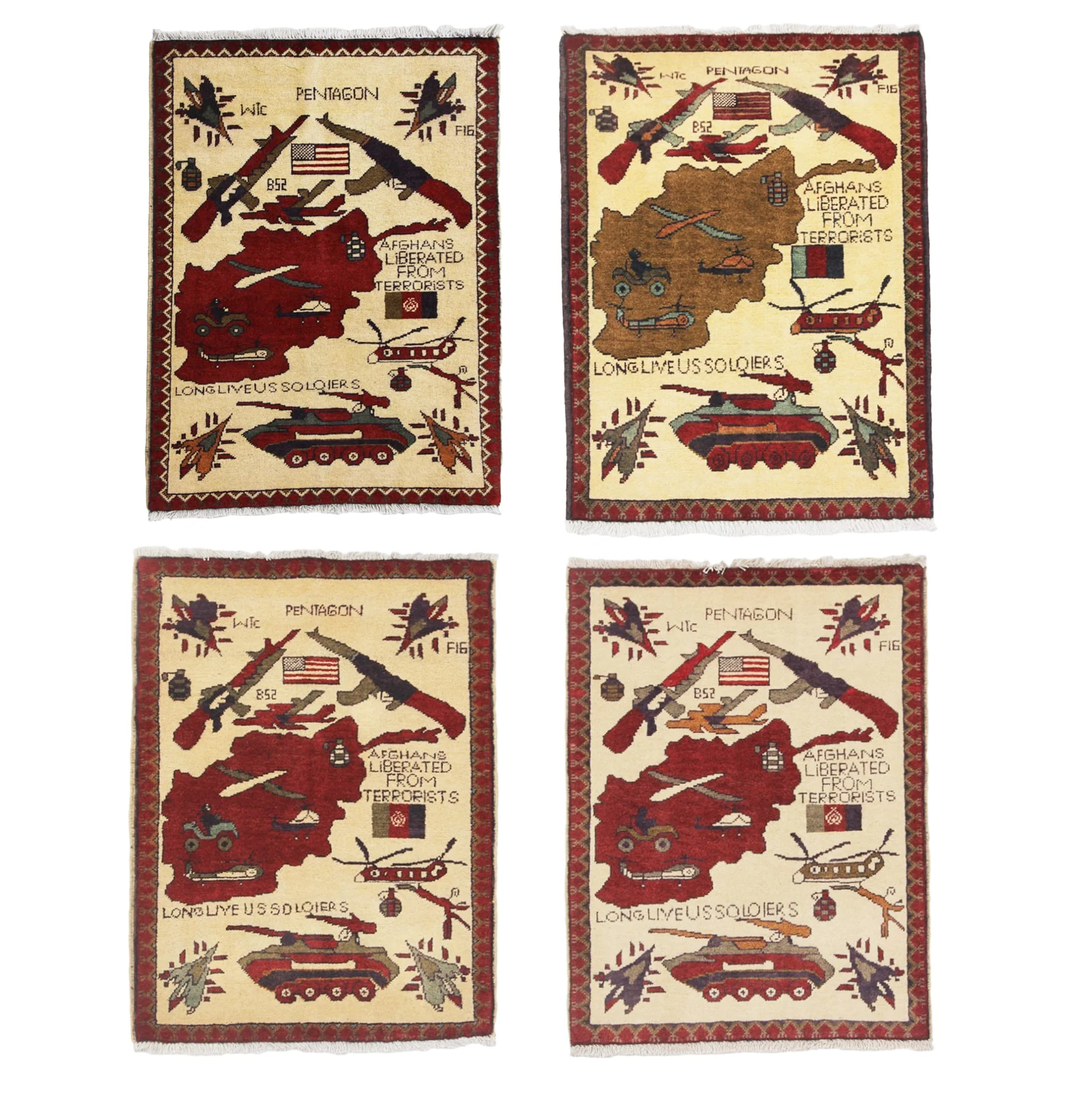 Afghan Campaign Pattern War Rug - Image 16