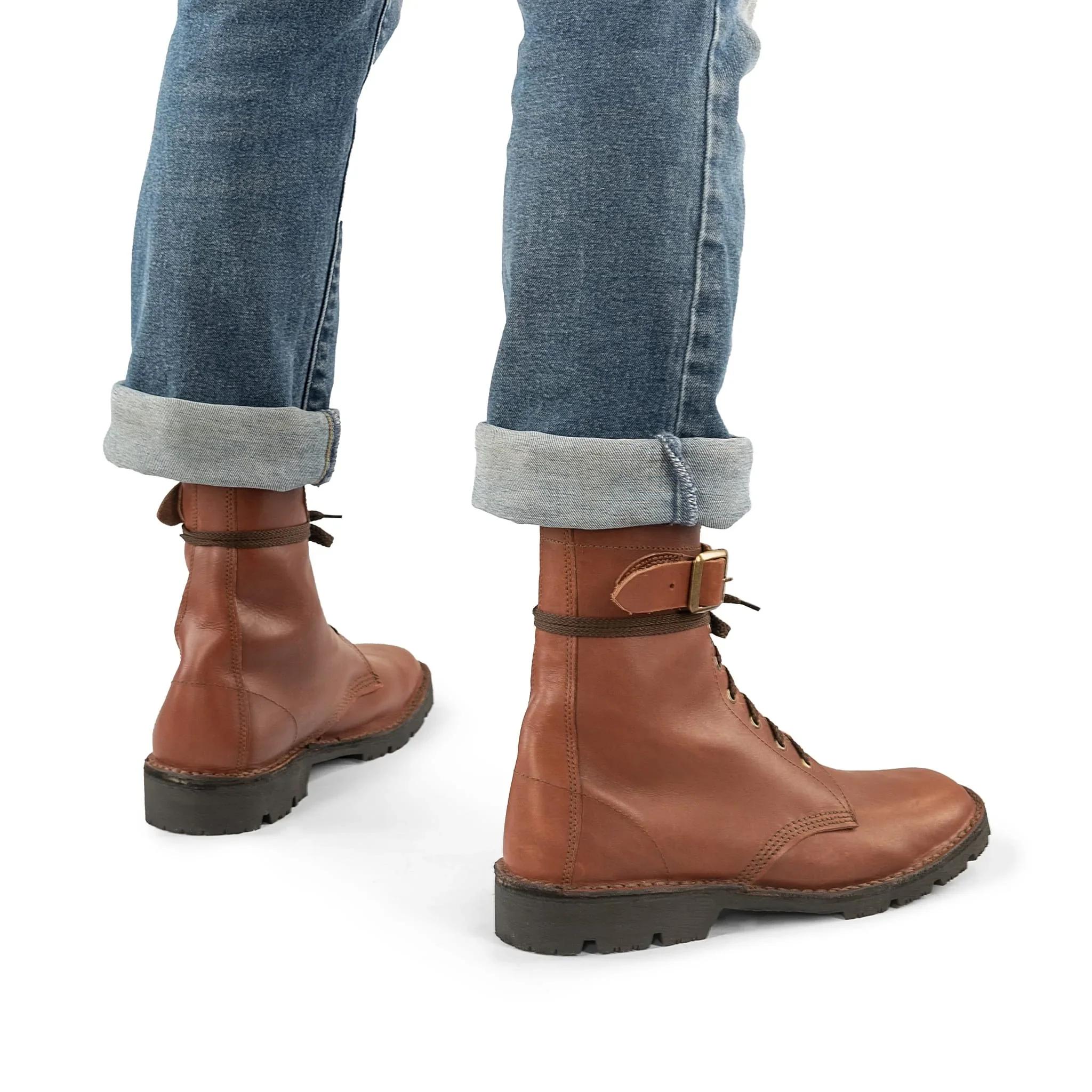 Half Combat Waxi Boot, Black - Image 6