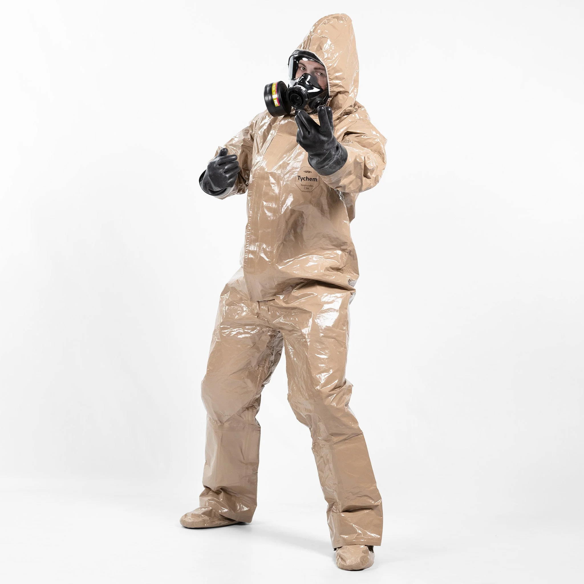 Tychem Responder CSM Hooded Respirator Hazmat Suit - Image 3
